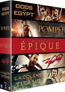 Coffret épique : Pompéi + Gods of Egypt + La Colère des titans + 300 : la naissance d'un empire
