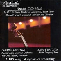 Virtuoso cello music