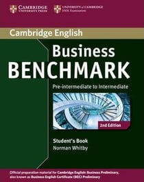 Business Benchmark Second Edition Business Preliminary Student's Book Pre-Intermediate - Intermediat
