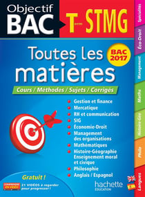 Objectif bac - toutes les matières - terminale stmg