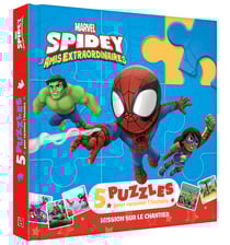 Marvel Spidey et ses amis extraordinaires : 5 puzzles pour raconter l'histoire : mission sur le chantier