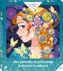 Mes portraits de Princesses à décorer en volume - boîte avec accessoires