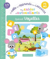 Je colle et j'apprends avec Larousse : PS, MS - Mon cahier d'autocollants, spécial Voyelles