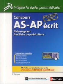 Concours aide-soignant auxiliaire de puériculture - écrit (5e édition)