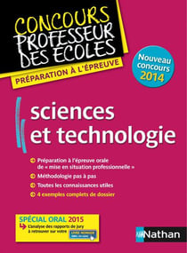 Sciences et technologie - épreuve orale - concours 2014