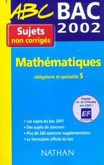 Maths s - non corriges - edition 2002