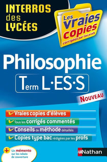 Interros des lycées Tome 34 : philosophie - terminale L, ES, S (édition 2015)