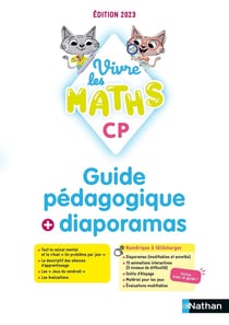 Vivre les maths : CP - guide pédagogique + diaporamas (édition 2023)