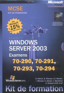 Coffret mcse windows server 2003 - examens 70-290, 70-291, 70-293, 70-294
