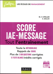 Score-iae message - tout l'entraînement - 12 tests blancs inédits