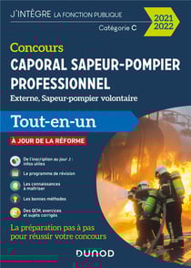 Concours sapeur-pompier professionnel - concours externe et interne - catégorie C (édition 2021/2022)