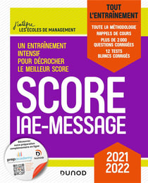 Score IAE-Message - tout l'entraînement (édition 2021/2022)