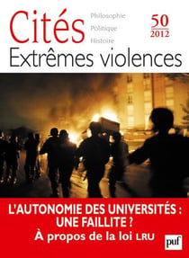 REVUE CITES Tome 50 : violences civiles