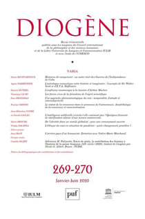 Diogène 2020, n° 269-270