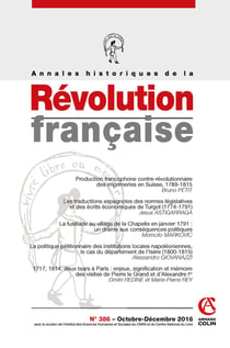 Annales historiques de la révolution française n.386 : octobre/décembre 2016