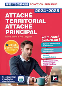 Réussite concours : Attaché territorial, Attaché principal - Catégorie A - Préparation complète (édition 2024/2025)