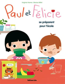 Paul et Félicie se préparent pour l'école