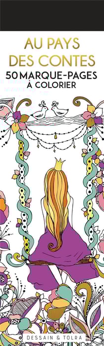 Marque-pages a colorier - Au pays des contes - 50 pièces