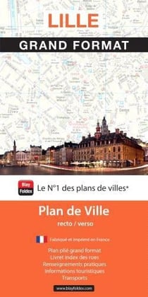 Lille : plan de ville - grand format