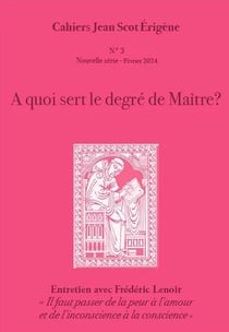 A quoi sert le degré de Maitre ? : Jean Scot Erigène numéro 3