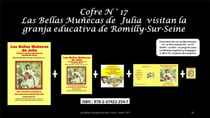 Las bellas muñecas de Julia visitan la granja educativa de Romilly sur Seine