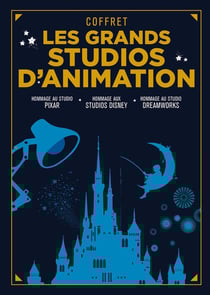Coffret les grands studios d'animation : hommage au studio Pixar, hommage aux studios Disney, hommage au studio Dreamworks