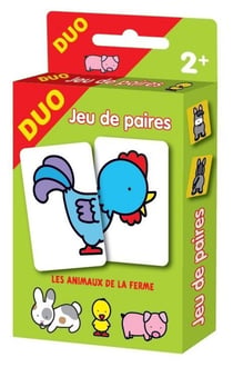 Les animaux de la ferme : cartes duo