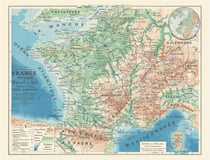 Carte : France physique