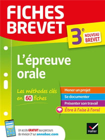 Fiches brevet : l'épreuve orale - 3e