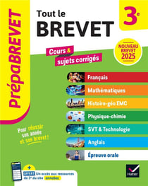 Prépabrevet - Tout le brevet 2025 - 3e (toutes les matières)