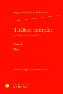 Théâtre complet Tome 1 : Elën