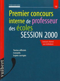 Premier concours interne de professeur des ecoles n.13 - session 2000