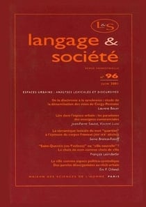 Langage & société n.95 : Mars 2001