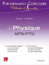 PERFORMANCE CONCOURS : physique - MPSI-PTSI 1re année