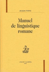 Manuel de linguistique romane