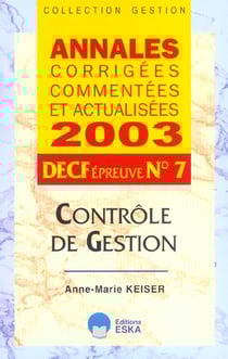 Decf epreuve 7 controle de gestion