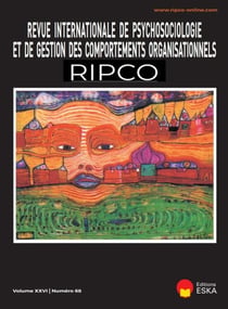 REVUE INTERNATIONALE DE PSYCHOSOCIOLOGIE N°68 VOL XXVII : REVUE RIPCO VOL XXVII N°68-2021-