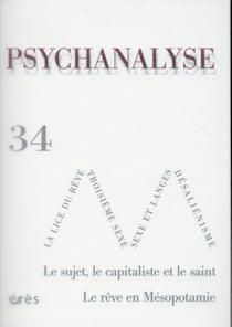 Revue psychanalyse n.34 - le sujet, le capitaliste et le saint