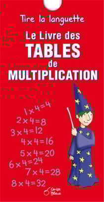 Le livre des tables de multiplication