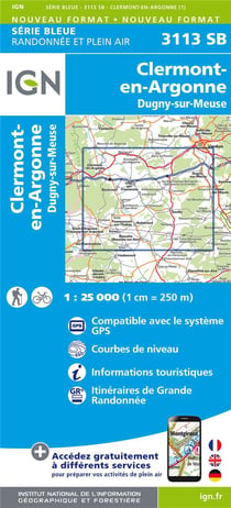3113Sb Clermont-En-Argonne.Dugny-Sur-Meuse