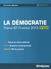 La démocratie thème iep province 2016 (1ère année)