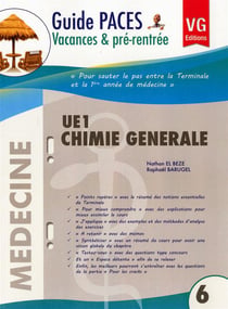GUIDE DE VACANCES PACES UE1 CHIMIE GENERALE