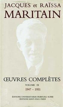 Oeuvres Complètes Maritain IX