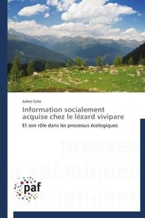 Information socialement acquise chez le lézard vivipare