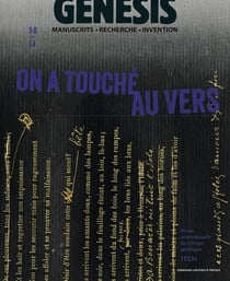 Genesis n.58 : « On a touché au vers »