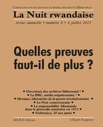 La Nuit Rwandaise n°9 - revue annuelle, 7 avril 2015