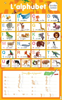 Les posters effaçables : l'alphabet