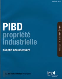 PIBD Tome 846 : propriété industrielle