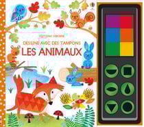 Dessine avec des tampons - les animaux
