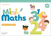 Mini-maths - PS - cahier de consolidation